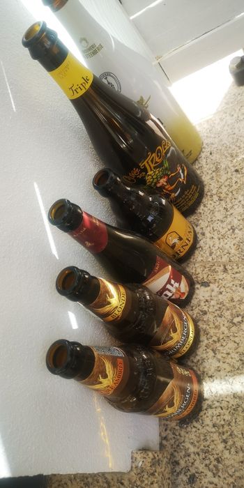 Dou ofereço garrafas cerveja tradicional