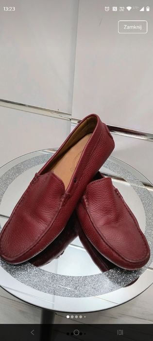 Skórzane mokasyny tod's 7 1/2