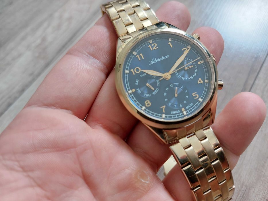 Złoty zegarek męski ADRIATICA A8259