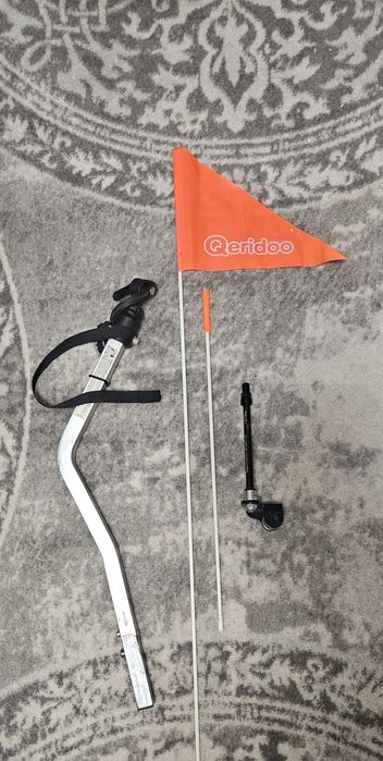 Qeridoo Kidgoo 1 przyczepka rowerowa + oś thru-axle 12m