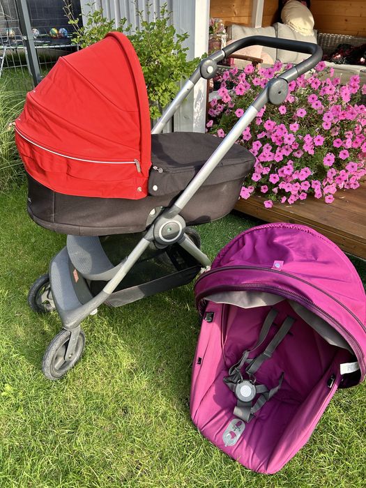 Wózek Stokke 2w1 gondola spacerówka adaptery do fotelika