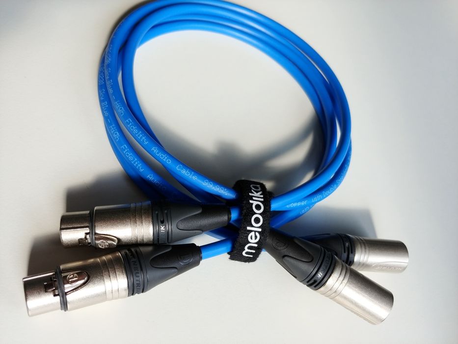 Melodika SBC1230 Sky Blue 2x XLR 1m Interkonekt Neutrik