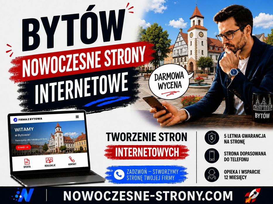 Nowoczesne Strony Internetowe | WordPress z 5-letnią Gwarancją | Opieka Stron 12 miesięcy