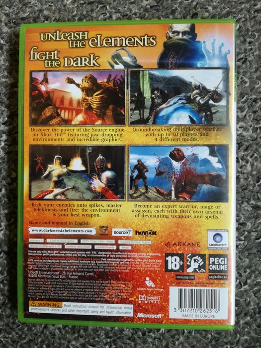 Dark Messiah Might and Magic Elements / Xbox 360 / 3xA