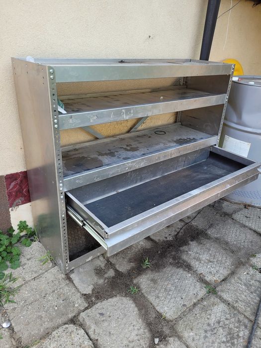 Zabudowa serwisowa szafka regał BUS szyflada nierdzewka