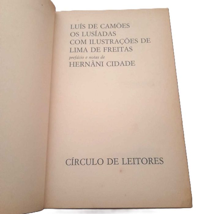 Os Lusíadas, de Luís de Camões, com Ilustrações de Lima de Freitas,  Prefácio e Notas de Hernâni Cidade