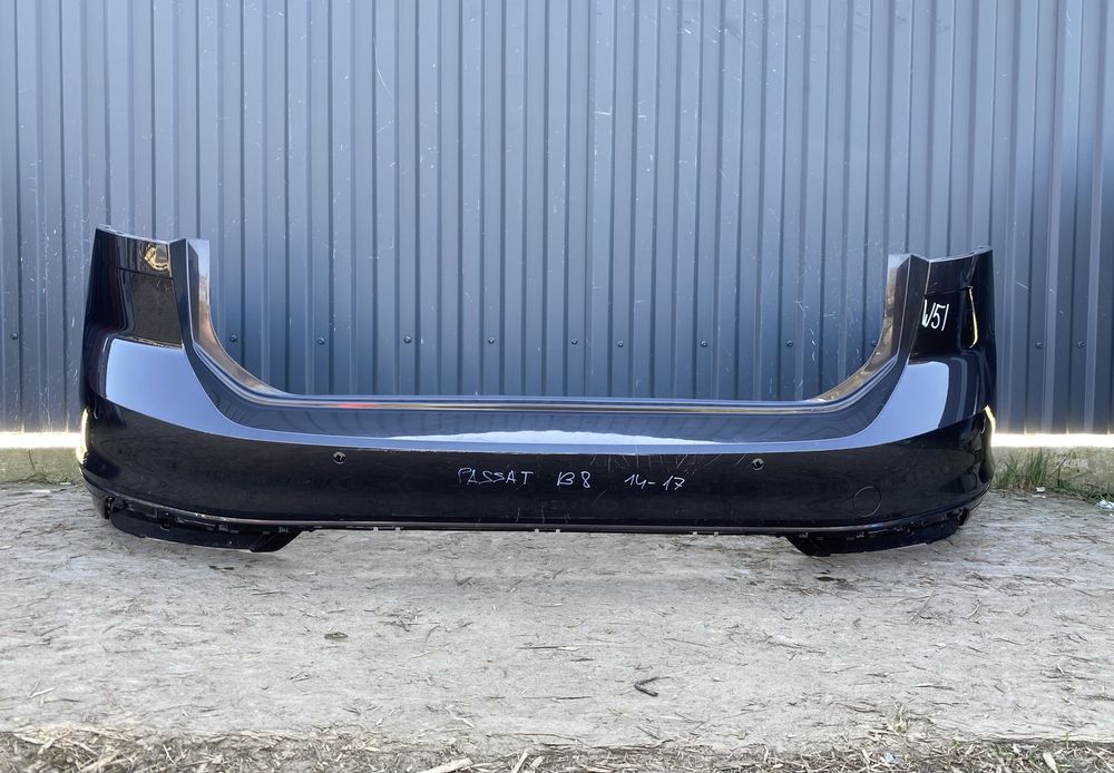 Задній бампер VW Passat B-8 2014-2017 Задний бампер пассат б-8