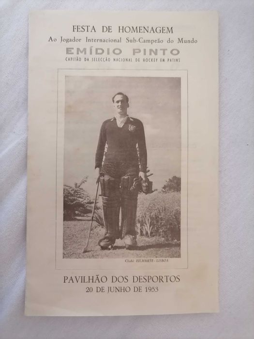 Hoquei Patins EMÍDIO PINTO Programa Festa de Homenagem 1953