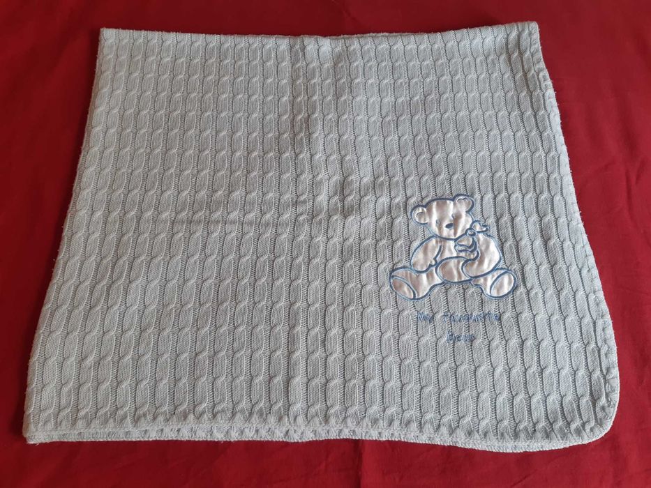 Mantas de bebé, cor creme ou azul