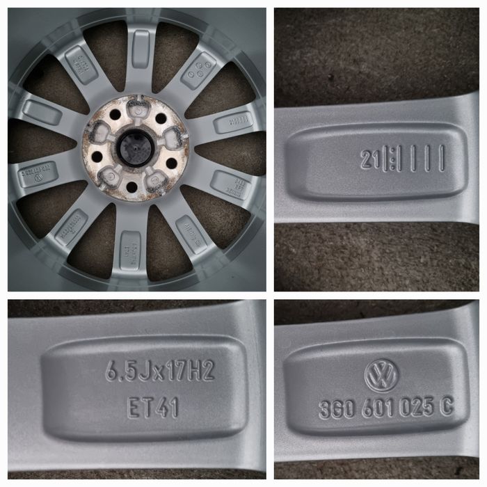 Koła Zimowe Alu 17" VW Passat B8 T-Roc Touran II 5x112 Oryginalne