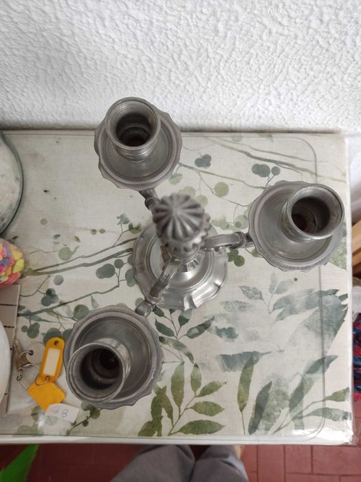 Castiçal em estanho