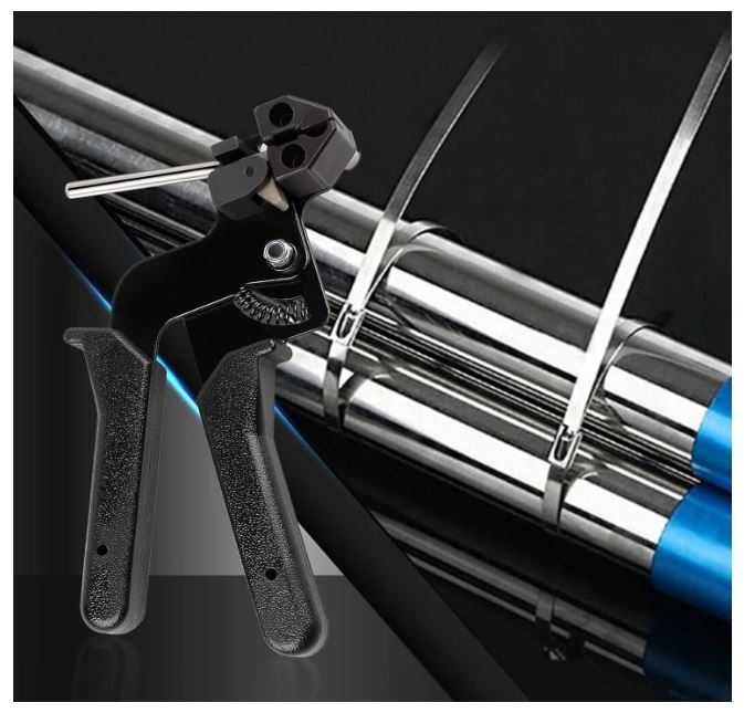 Zaciskarka do opasek kablowych ze stali nierdzewnej, opaski 4,6x300mm,