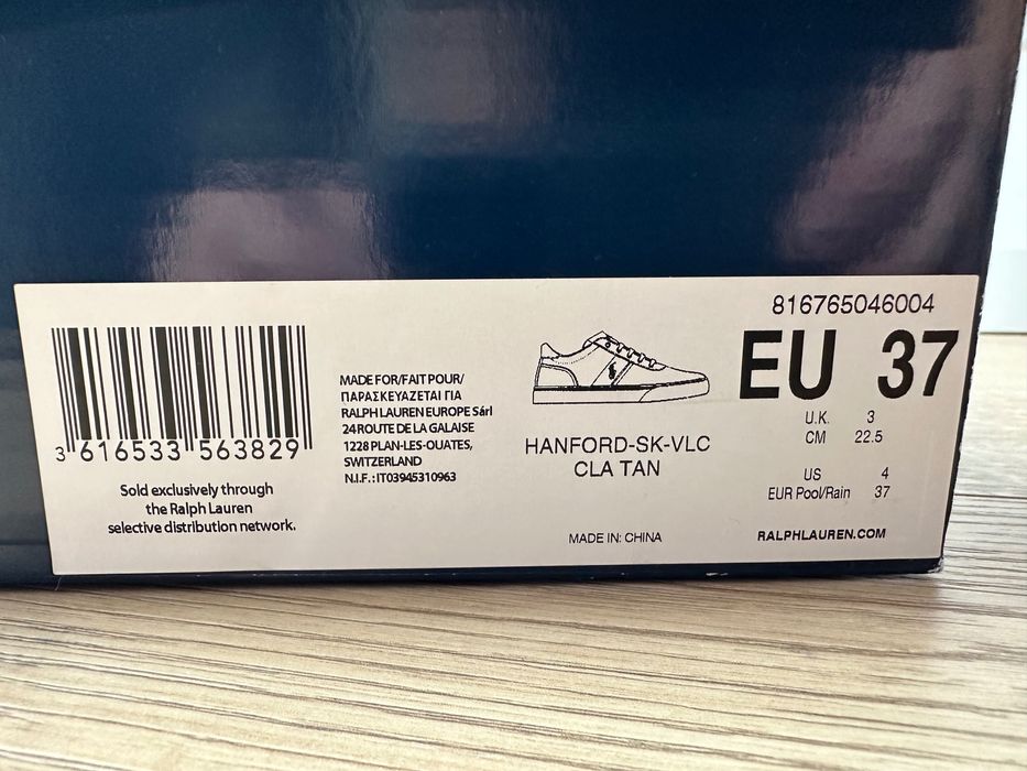 Buty damskie Polo Ralph Lauren HANFORD LEATHER SNEAKER 37