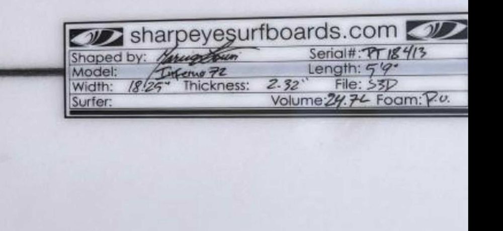 Prancha Surf - Sharpeye
