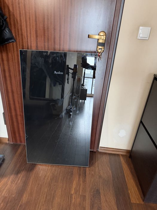 Front szklany gorny lodowka amica