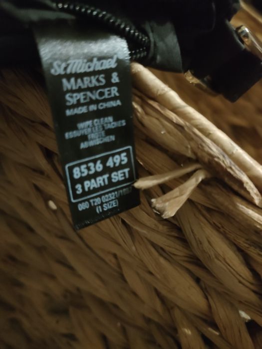 Plecaczek czarny z kieszonką