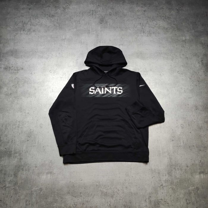 MĘSKA Bluza z Kapturem Hoodie Nike x NFL Saints PREMIUM Dri-Fit Active
