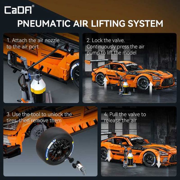 Передзамовлення‼️Конструктор Cada Mercedes-AMG GT3, 5466 деталей