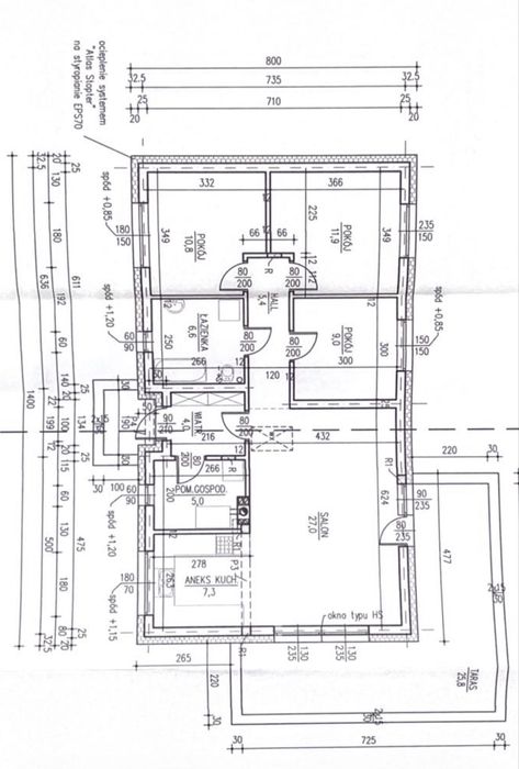 Dom jednorodzinny 87m2 z działką o pow. 850m2 Dobroń ul.Sportowa