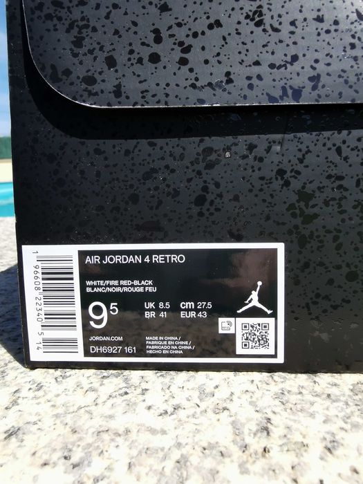 Jordan 4 Red Cement