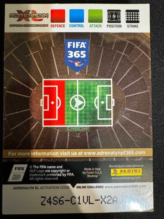 Kolekcja kart piłkarskich FIFA 365 Panini Adrenalyn X
