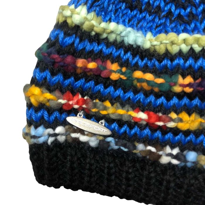CG60 Ciepła Czapka Zimowa PROSPORT Wełna HANDMADE Pompon Unisex