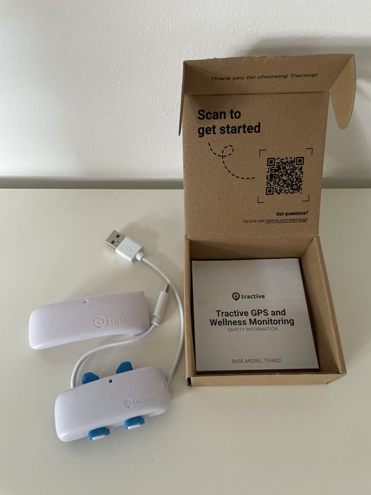 Lokalizator Tractive biały dla psa