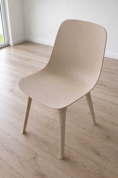 Mesa de Jantar Design em Vidro Branco + 4 Cadeiras Modernas | Excelente Estado