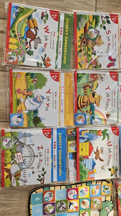 ABC Uczę się 14 książek z tablicą magnetyczną