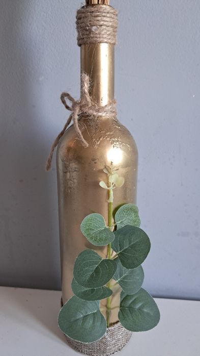 Dekoracyjna butelka w stylu boho