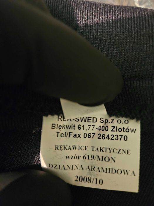 Rękawice taktyczne
