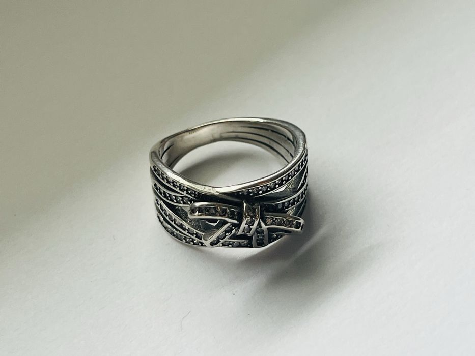 Nowy srebrny pierścionek pandora 17mm