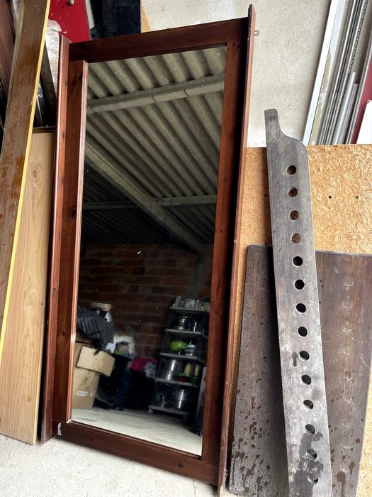 Espelho de madeira 180cm