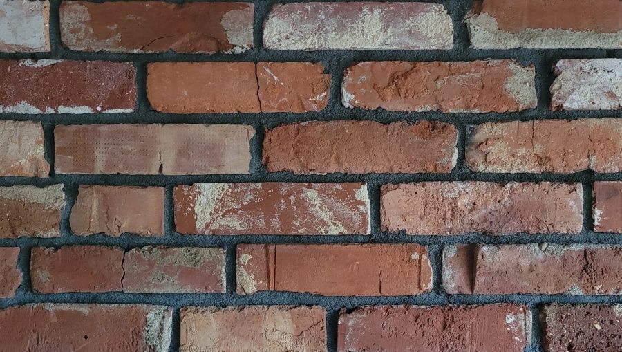 KOŃCÓWKA cegła na ścianę płytki z cegły lico środki szare kalibrowane