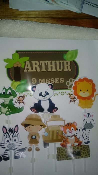 Topper personalizados para bolos