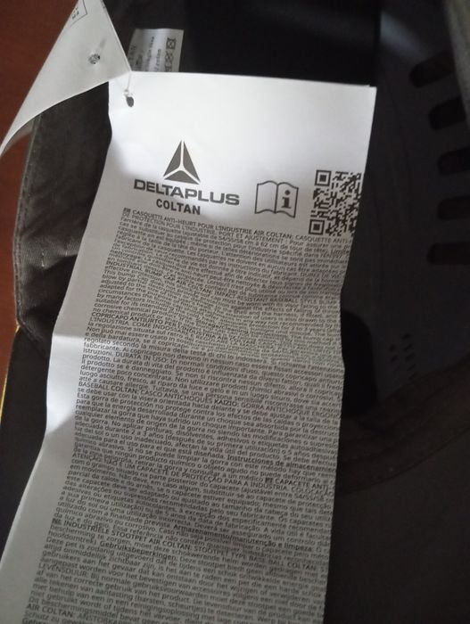 Boné de segurança anti choque