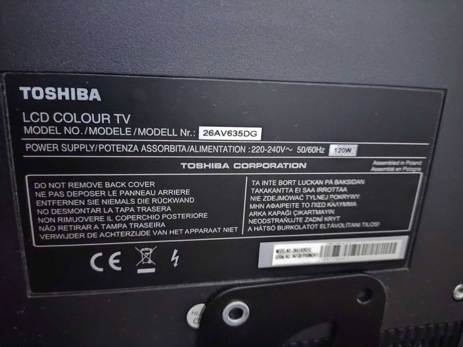 TV Toshiba 26AV635DG LCD de 26" HDTV