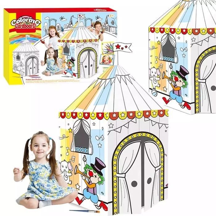 Domek kartonowy do malowania. Maksik