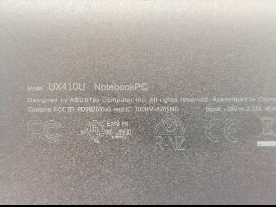 Notebook ASUS ZenBook UX410UA i5-8250U 16GB 256SSD+1TB Win11