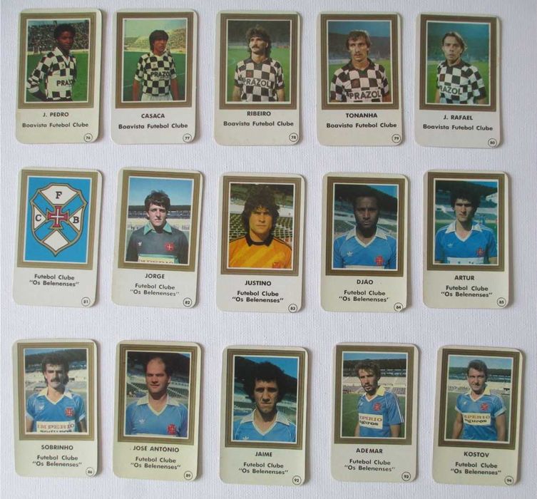 Futebol calendários cromogal 1985/1986