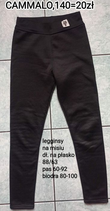 Legginsy ocieplane dziewczęce cammalo
