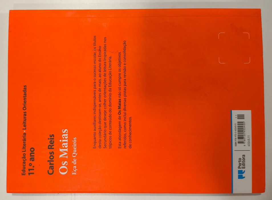 Os Maias Livro de apoio ao estudo da Porto Editora