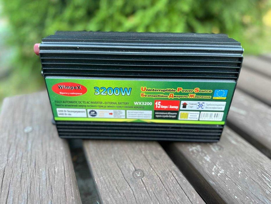 Преобразователь 12 220 чистая синусоида 3200w.‼️Преобразователь 12 220 с зарядкой 3200ватт.‼️ Преобразователь напряжения. ИБП. Инвертор генератор 3200