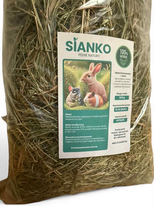 Sianko dla królików i gryzoni
