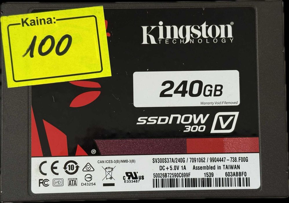 Dysk SSD Kingston V300 240GB 2,5" SATA III