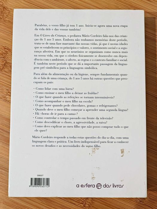 Mário Cordeiro O Livro da Criança Do 1 aos 5 anos