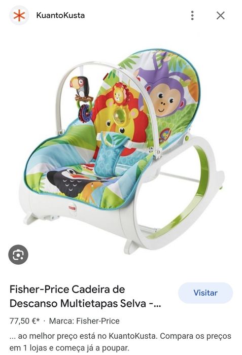 Cadeira Bebé Fisher Price para desocupar