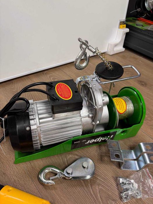 Тельфер електричний 300/600 кг 12 м Helper HP-1006 Лебідка електрична