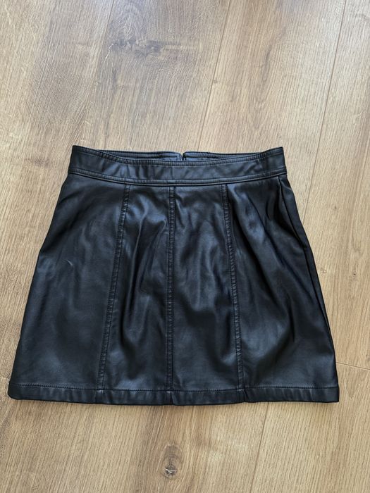 Міні спідниця з екошкіри H&M