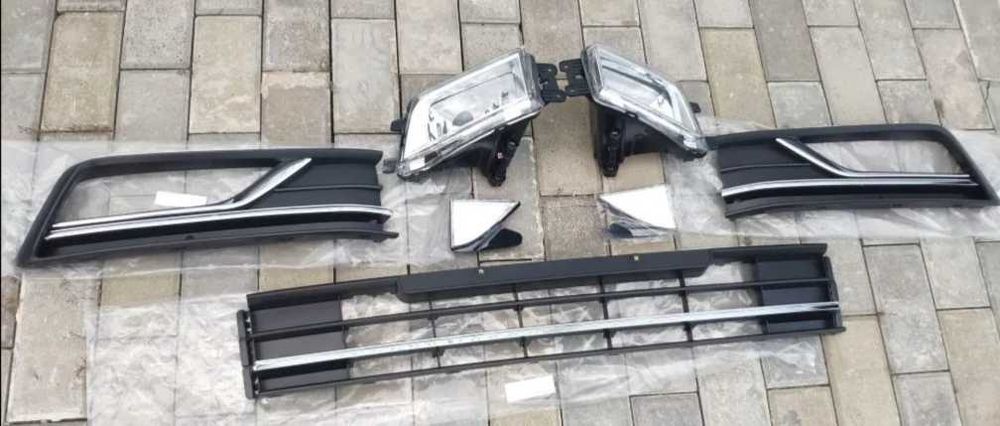 Passat b7 b8 b9 usa бампер в сборе, решітки радіатора,решетки в бампер капот крило фари противотуманна фара установочна панель емблема радіатори